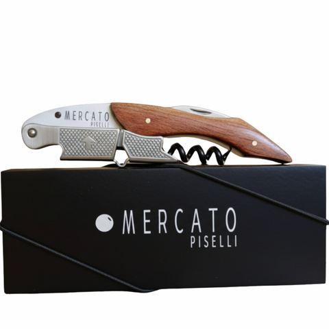 Kit para Vinho Piselli Abridor de Vinho + Wine Bag em Veludo Verde - Exclusivo