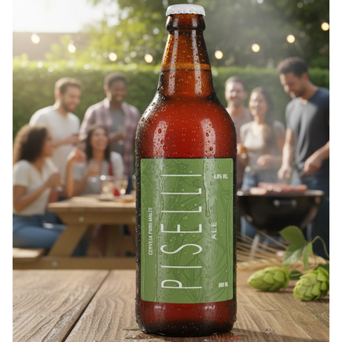 Cerveja Artesanal Piselli Ale Puro Malte 600 ml