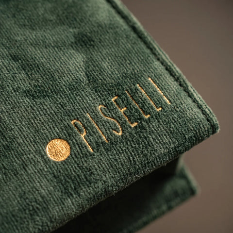 Wine Bag Piselli em Veludo Verde Esmeralda | 1 Garrafa