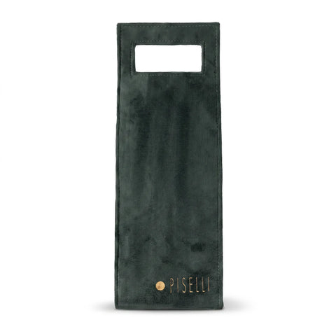 Wine Bag Piselli em Veludo Verde Esmeralda | 1 Garrafa
